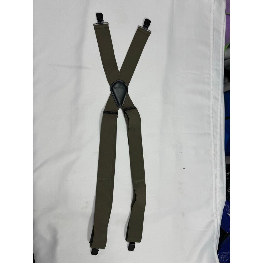 Carhartt Green Heavy Duty Utility Suspenders Men's Workwear - Picture 2 of 5